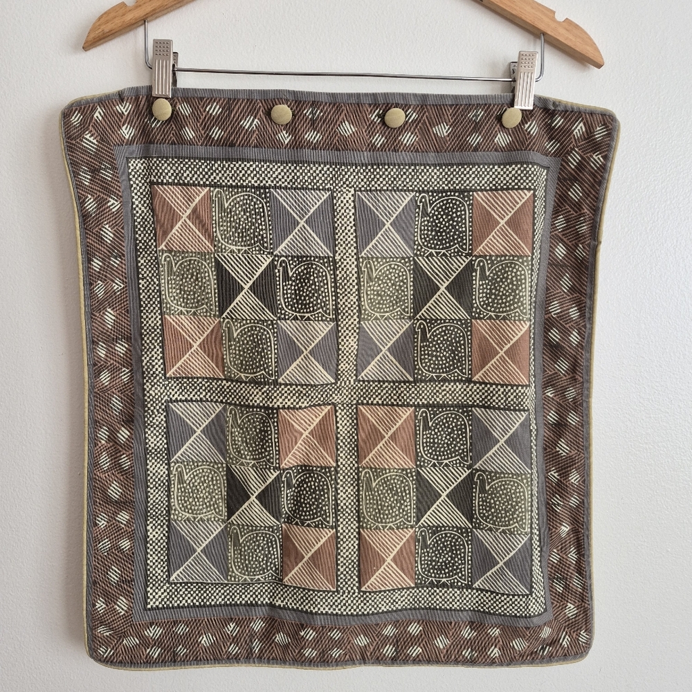 Kudhinda African Cotton Tribal Bird Pillow Cover Made In Zimbabwe